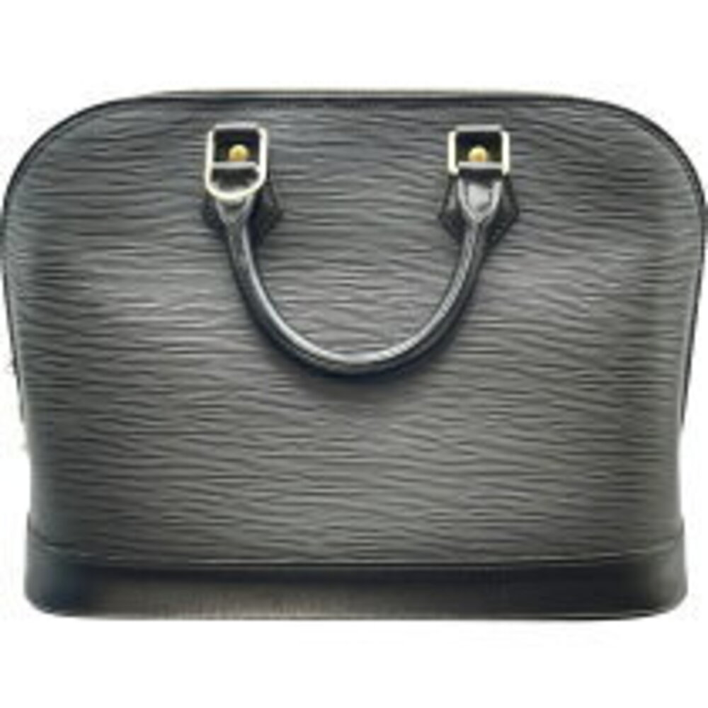 Louis Vuitton Black Noir Epi Alma Leather Handbag